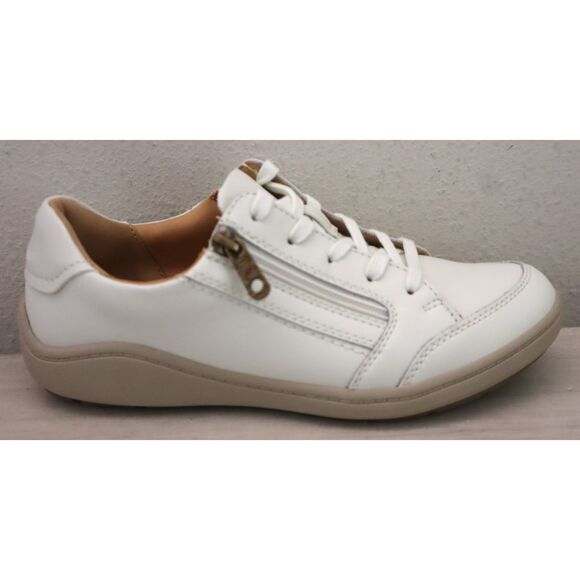 Clarks 26184080 Women Sz 7M Off-White Leather Bryianne Bayla Round Toe Shoes - Picture 6 of 12